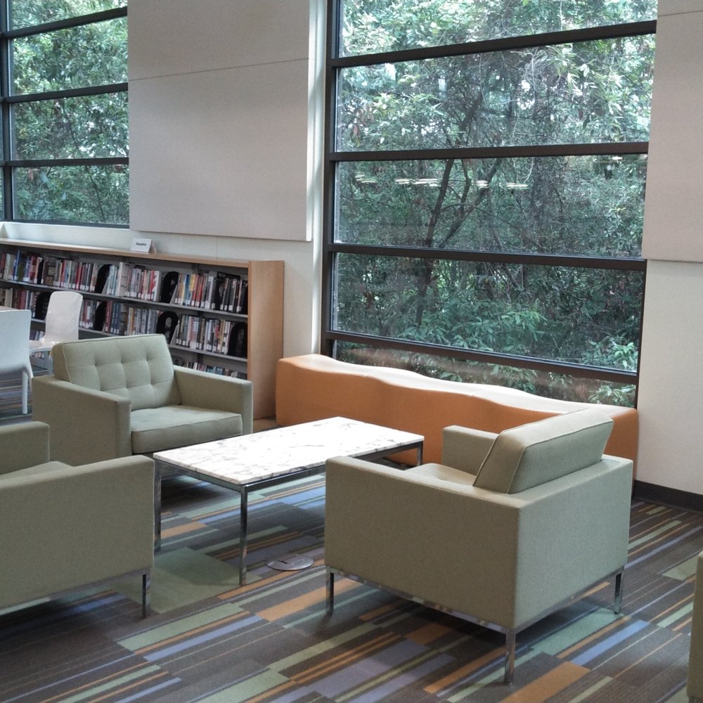 Kingwood Branch Library - Here you see the "livable forest" that is Kingwood outside and seating that reminded me of a Cutlass Supreme I once had. - Libraries Near Me - Kingwood, Texas Kingwood Branch Library - Here you see the "livable forest" that is Kingwood outside and seating that reminded me of a Cutlass Supreme I once had. - Libraries Near Me - Kingwood, Texas