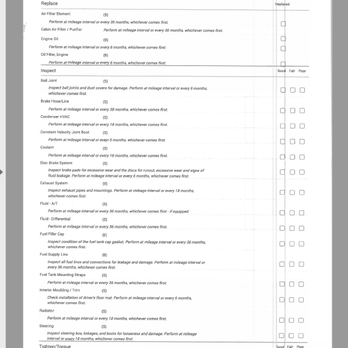 AA Auto Service center - the öriginal check list given as toyota provided - Auto Repair Near Me - Kirkland, Washington AA Auto Service center - the öriginal check list given as toyota provided - Auto Repair Near Me - Kirkland, Washington