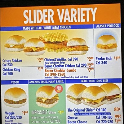 Menu photo 2 White Castle Terre Haute, IN