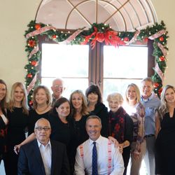 Kathy de los Monteros Orange County Real Estate - Berkshire Hathaway gang celebrating the Holidays.