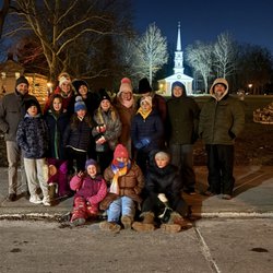 Greenfield Village - The culmination! Waiting for fireworks & caroling in town square