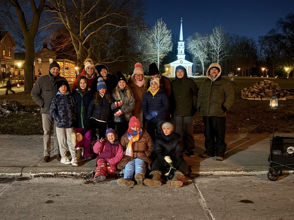 The culmination! Waiting for fireworks & caroling in town square