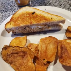 Bee Hive Brew Pub - Crab cake grilled cheese