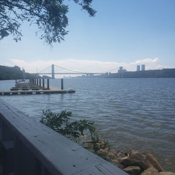 The Hudson - The back deck looking toward the GW bridge - New American Near Me - New York, New York