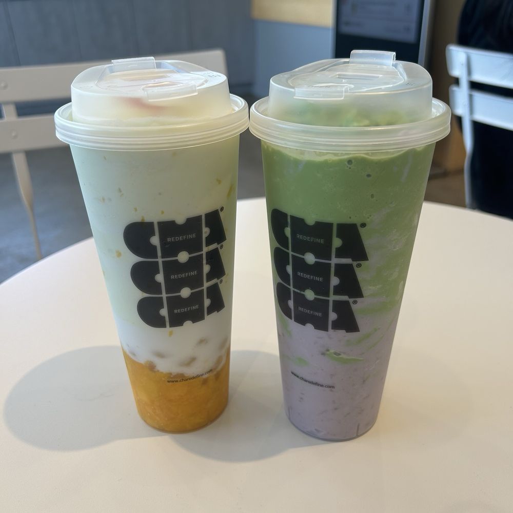 Matcha Tornado (right) Coco Mango (left)