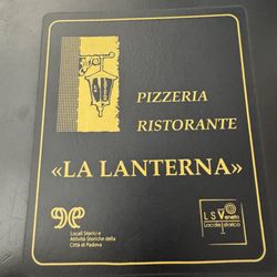 La Lanterna - Menu cover