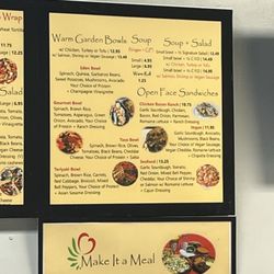 Garden's Gourmet Salads - Menu