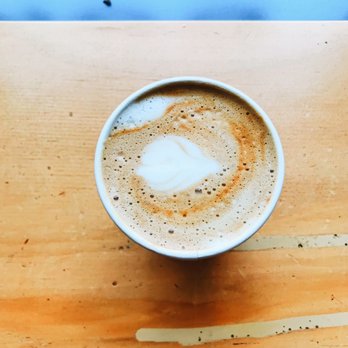 Mighty-O Donuts - Almond milk latte. - Donuts Near Me - Seattle, Washington
