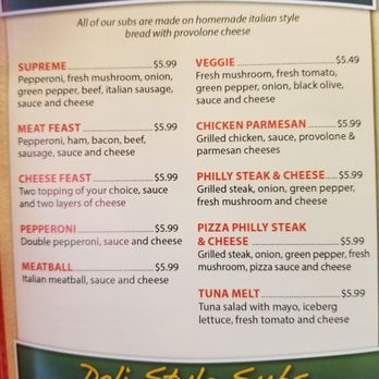 Big Cheese Pizza - Oven Baked Subs - Pizza Near Me - Presque Isle, Maine