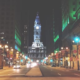 Beautiful Center City at night!