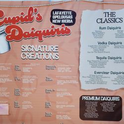 Cupids Daiquiris Of Opelousas - Updated Menu