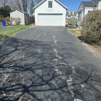 Ben's Paving - Before paving lots of cracks and uneven places - Masonry/Concrete Near Me