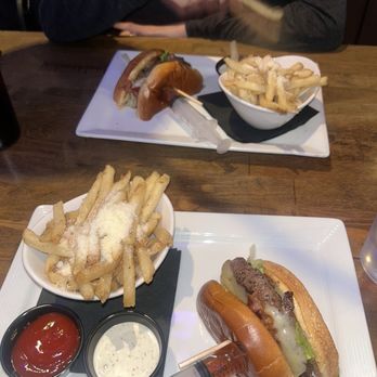 The Porch - The Hotshot Burger and truffle fries - Cocktail Bars Near Me - Tempe, Arizona