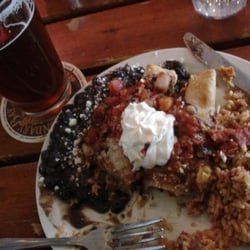 Boundary Bay Brewing - Yam AleChiladas and an Amber Ale