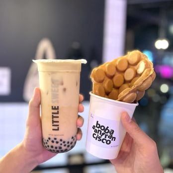 Little Sweet - Jasmine Milk Tea, Egg Puff Waffle Original Flavor - Bubble Tea Near Me - San Francisco, California Little Sweet - Jasmine Milk Tea, Egg Puff Waffle Original Flavor - Bubble Tea Near Me - San Francisco, California