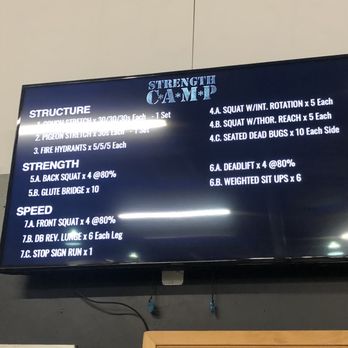 Strength Camp - Each day focuses on a different body part so if you go through the whole week you hit everything! - Gyms Near Me - Saint Petersburg, Florida