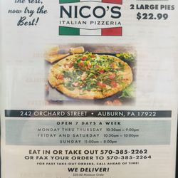 Nico’s Italian Pizzeria
