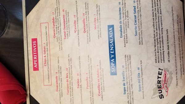 Menu photo 3 Que Bueno Suerte! Denver, CO Menu photo 3 Que Bueno Suerte! Denver, CO