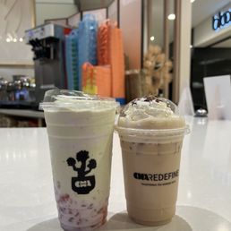 Coco Strawberry and Sri Lanka Ceylon Cha Latte