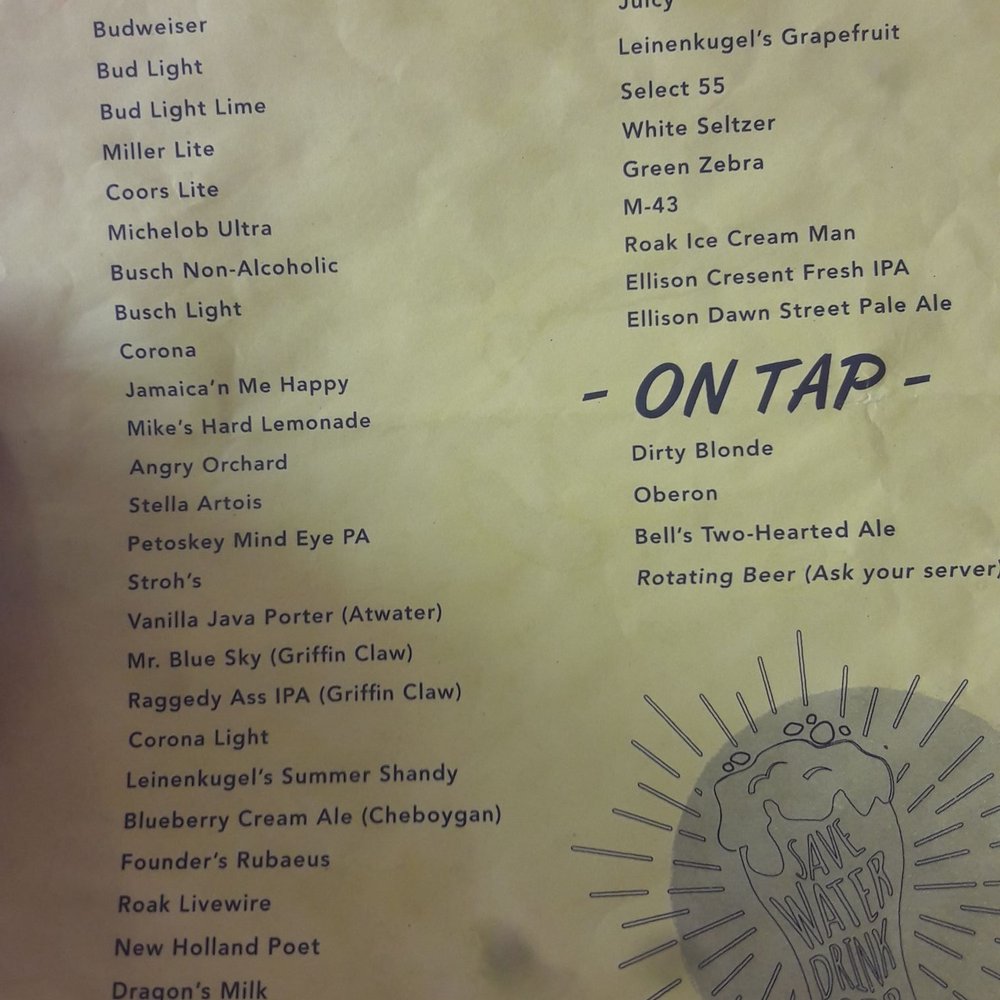 Pak's Backyard - Beer menu - Beer Gardens Near Me - Port Austin, Michigan Pak's Backyard - Beer menu - Beer Gardens Near Me - Port Austin, Michigan