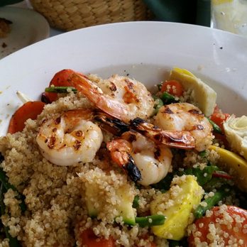 Cafe Zack - Quinoa and roasted vegetable salad, with shrimp - Seafood Near Me - Ventura, California