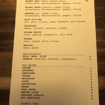 Edie Jo's - Drink Menu - Cocktail Bars Near Me - Brooklyn, New York Edie Jo's - Drink Menu - Cocktail Bars Near Me - Brooklyn, New York