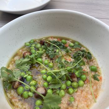 Firstborn - Pork belly and pea congee - Chinese Near Me - Los Angeles, California