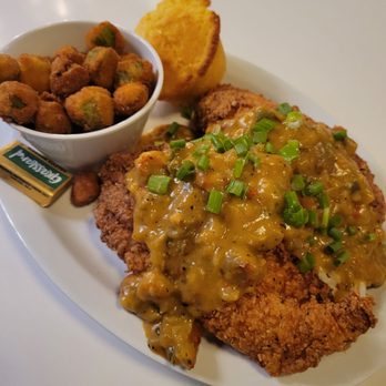 Sawyer & Co - Catfish with etoufee topping. Really good. - Diners Near Me - Austin, Texas Sawyer & Co - Catfish with etoufee topping. Really good. - Diners Near Me - Austin, Texas