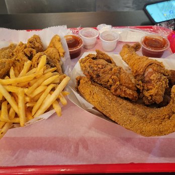What’s Cluckin - 2pc Dark and Fish Combo - Chicken Shop Near Me - Fairview, Texas What’s Cluckin - 2pc Dark and Fish Combo - Chicken Shop Near Me - Fairview, Texas