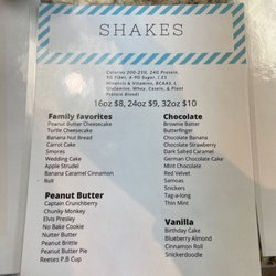 Chattanooga Nutrition - Menu page 1