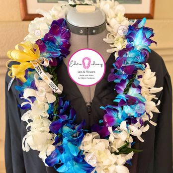 Edstraordinary Lei & Flowers - Two wrapped single orchid lei. - Floral Designers Near Me Edstraordinary Lei & Flowers - Two wrapped single orchid lei. - Floral Designers Near Me
