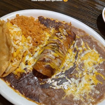 Burnt Tortilla - 3. One Cheese Enchilada and Taco Combo - Mexican Near Me - Gardena, California