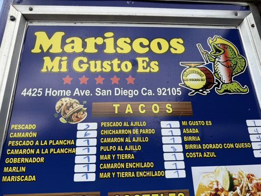 Menu photo 7 Mariscos Mi Gusto Es San Diego, CA Menu photo 7 Mariscos Mi Gusto Es San Diego, CA
