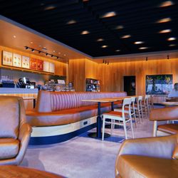Starbucks - Beautiful interior, lots of room to study, work, or socialize!