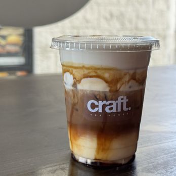 Craft Tea House - Choc Nut Latte - Bubble Tea Near Me - Panorama, California