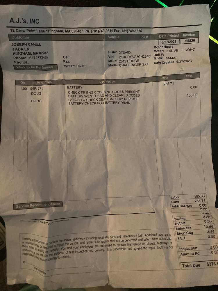 AJ’S GULF OF HINGHAM Updated March 2024 179 Lincoln St, Hingham