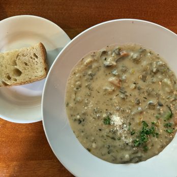 Jacobi’s 1922 - Creamy mushroom wild rice soup with homemade bread - Bakeries Near Me - Hazelhurst, Wisconsin