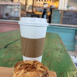 M & L Motors - Scone and latte
