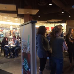 Starbucks - Relatively large Starbucks. Packed at 9pm on a weeknight.