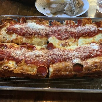 O4W Pizza - Detroit Style with pepperoni. - Pizza Near Me - Duluth, Georgia O4W Pizza - Detroit Style with pepperoni. - Pizza Near Me - Duluth, Georgia