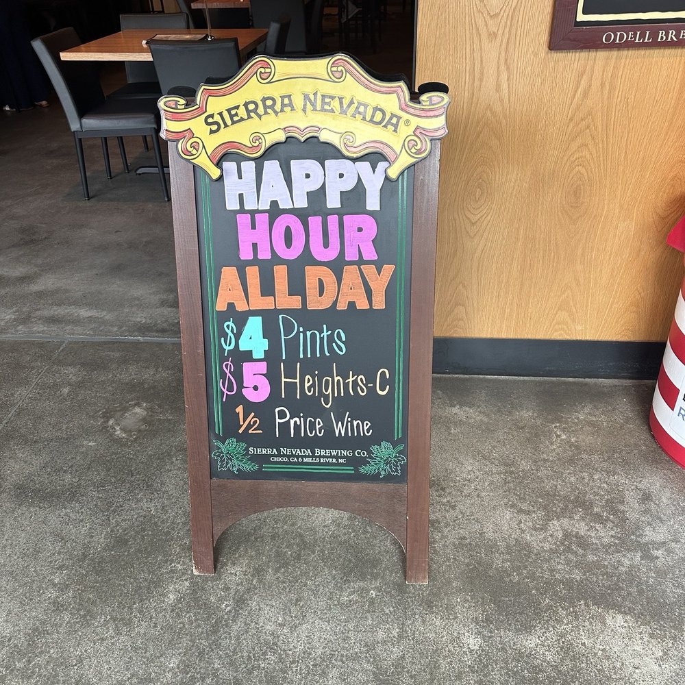 Tuesday Happy Hour menu