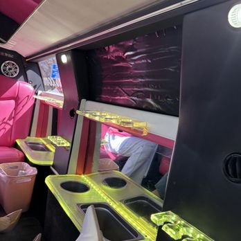 Brooke's Bubble Bus - Busted window covered in duct tape - Wine Tours Near Me