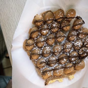 Fat Straw Cafe - Nutella bubble waffle - Bubble Tea Near Me - Livermore, California