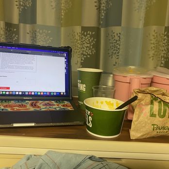 Panera Bread - a laptop and a cup of coffee - Salad Near Me - Queens, New York Panera Bread - a laptop and a cup of coffee - Salad Near Me - Queens, New York