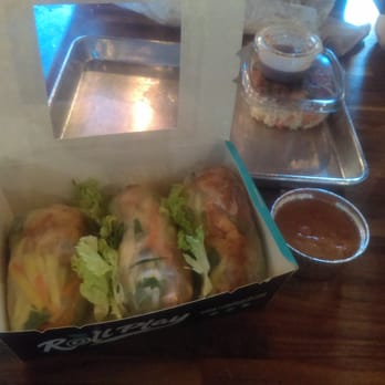 Roll Play - My deliciouse mega roll and papaya salad - Vietnamese Near Me - Vienna, Virginia