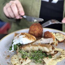 Deedot Coffee House - Confit Pork Belly + Hash Cake