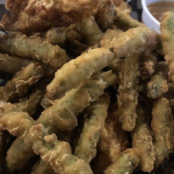 The Station Pub - Gyoza with tempera styled green beans - American Near Me - East Kootenay, British Columbia