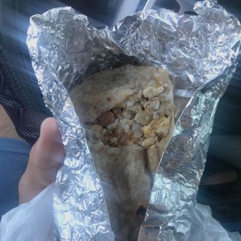 Donut Time - Breakfast burrito wheene/hotdog eggs cheese and potato - Donuts Near Me - Garden Grove, California Donut Time - Breakfast burrito wheene/hotdog eggs cheese and potato - Donuts Near Me - Garden Grove, California