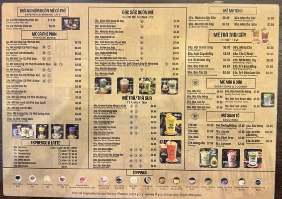 Menu photo 1 Buon Me Cafe San Jose, CA