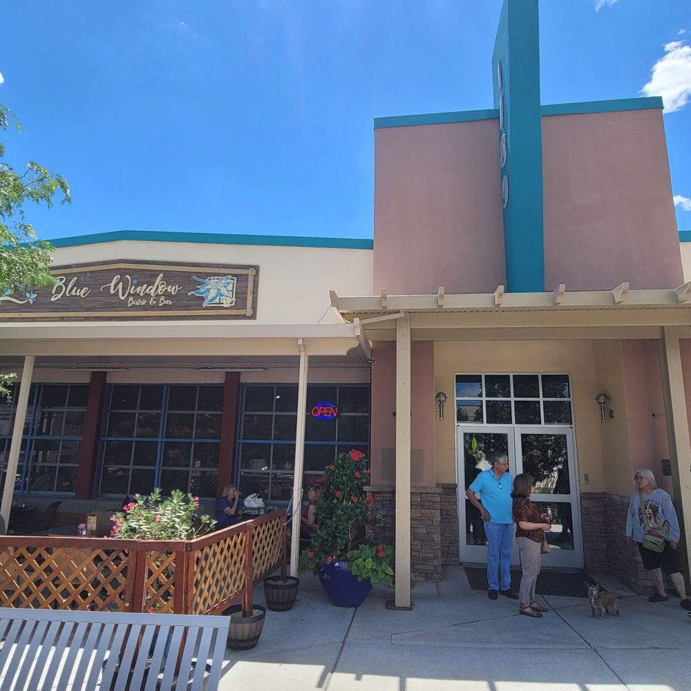 Blue Window Bistro - Restaurant exterior - New American Near Me - Los Alamos, New Mexico Blue Window Bistro - Restaurant exterior - New American Near Me - Los Alamos, New Mexico